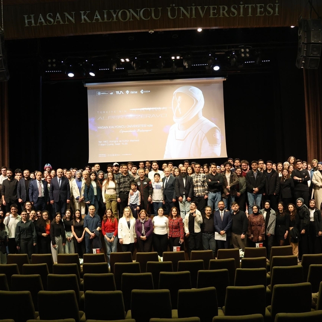 Türkiye'nin ilk astronotu Alper Gezeravcı, Hasan Kalyoncu Üniversitesi'nde...