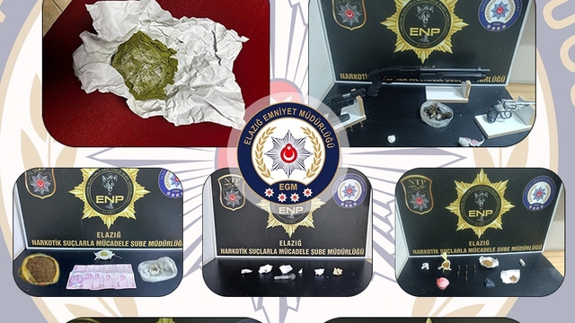 Elazığ'da uyuşturucu operasyonlarında 7 şüpheli tutuklandı