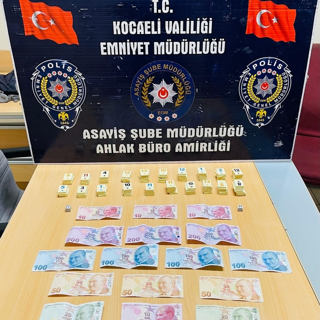 Kocaeli'de kumar oynayan 3 kişiye 27 bin 741 lira ceza kesildi