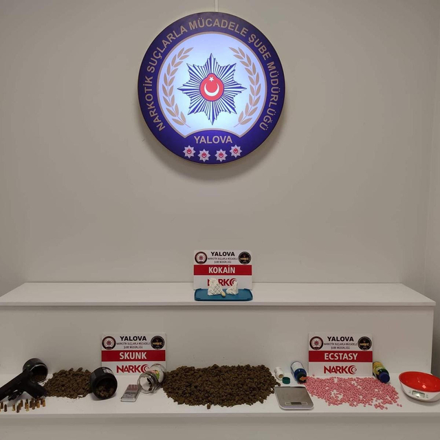 Yalova'da uyuşturucuya 5 tutuklama