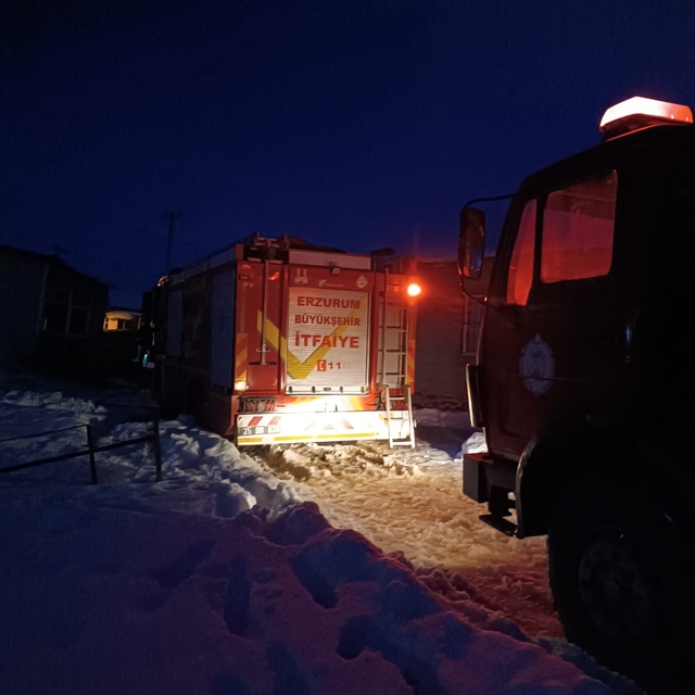 Erzurum'da bir evde çıkan yangında eski muhtar hayatını kaybetti