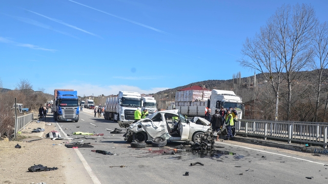 Köprü korkuluklarına çarpan otomobilin sürücüsü öldü