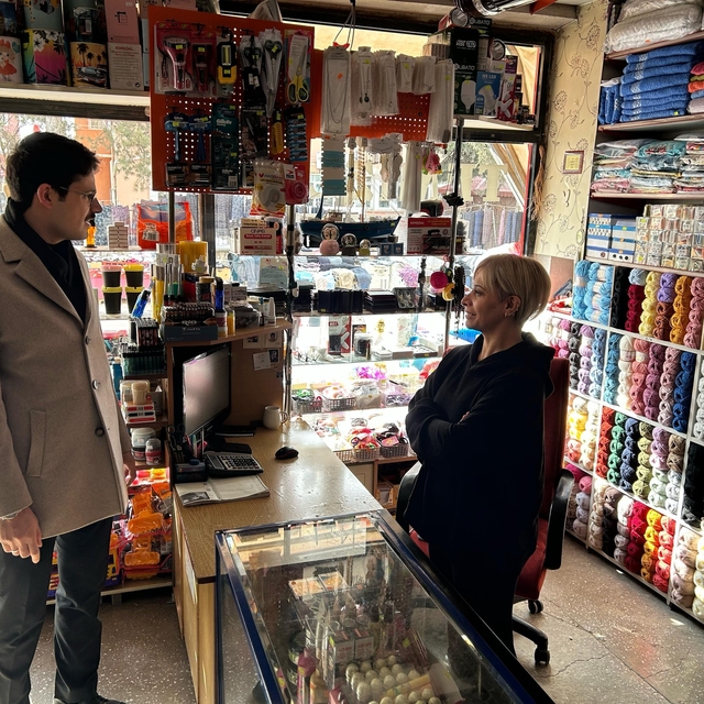 Ulaş Kaymakamı Eskimez'den esnaf ziyareti