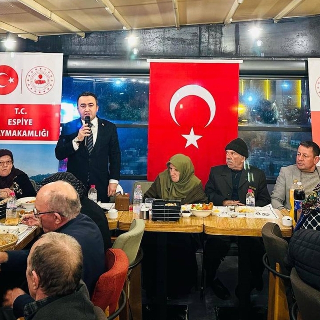 Espiye'de şehit aileleri ve gaziler iftarda bir araya geldi