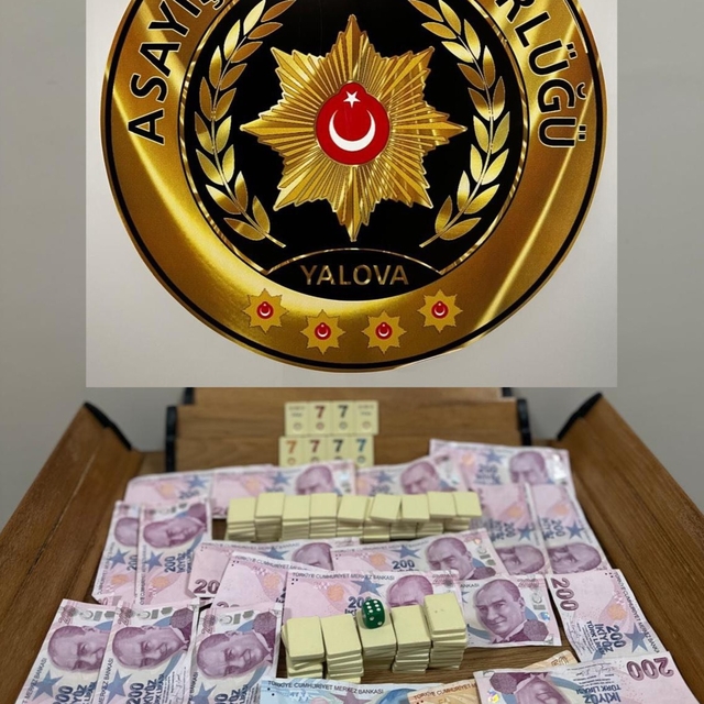 Yalova'da kumar operasyonunda 13 kişiye ceza kesildi