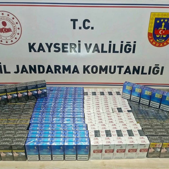 Kayseri'de 510 paket gümrük kaçağı sigara ele geçirildi