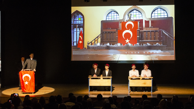 Kahramankazan'da İstiklal Marşı'nın kabulünün 104. yıl dönümü dolayısıyla etkinlik düzenlendi