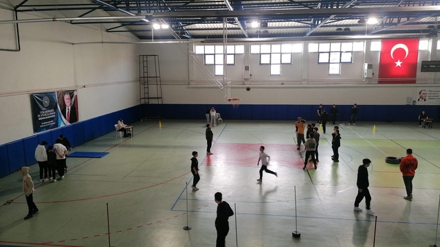 Cide'de öğrencilere yönelik "Fiziksel beceri parkuru" düzenlendi