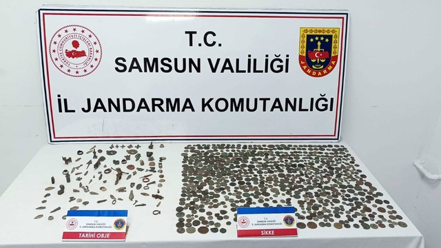 Samsun'da tarihi eser kaçakçılığı operasyonunda 1 kişi yakalandı