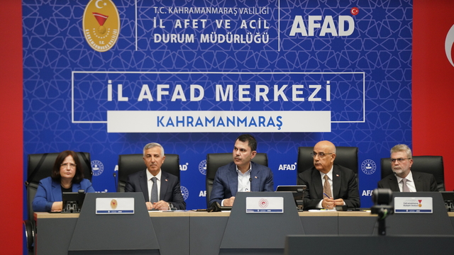 Bakan Kurum, Kahramanmaraş'ta İl Koordinasyon Toplantısı'na katıldı