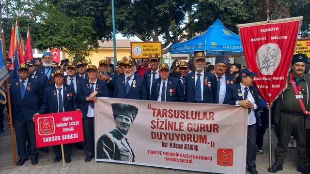 Gazi Mustafa Kemal Atatürk'ün Mersin'e gelişinin 102. yıl dönümü törenle kutlandı