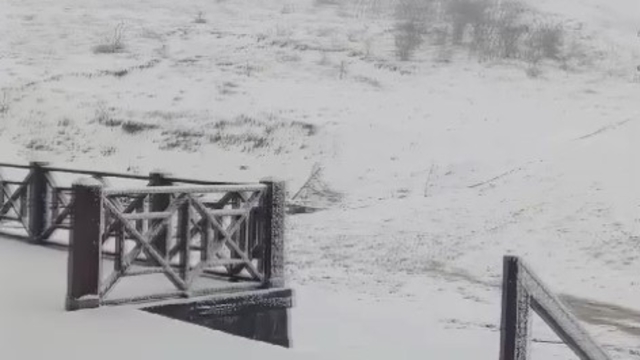 Karabük'ün yüksek kesimlerine kar yağdı