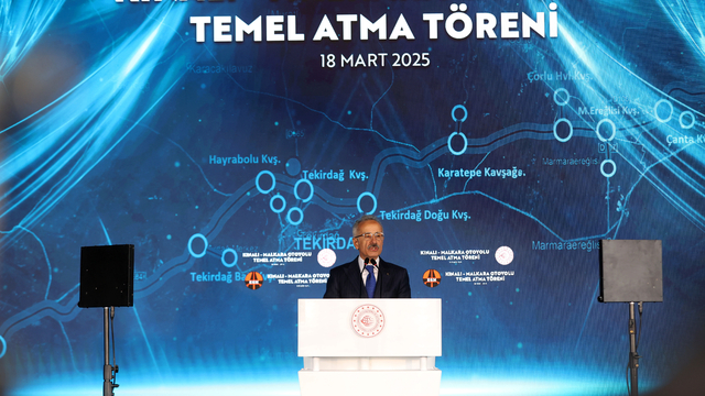 Ulaştırma ve Altyapı Bakanı Uraloğlu Kınalı-Malkara Otoyolu Temel Atma Töreni'nde konuştu: