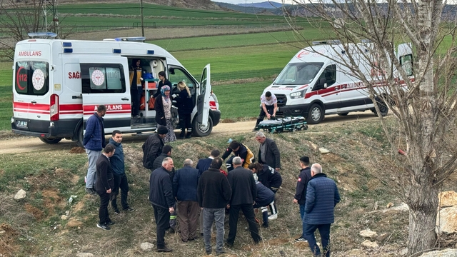 Kastamonu'da takla atan otomobildeki çift yaralandı