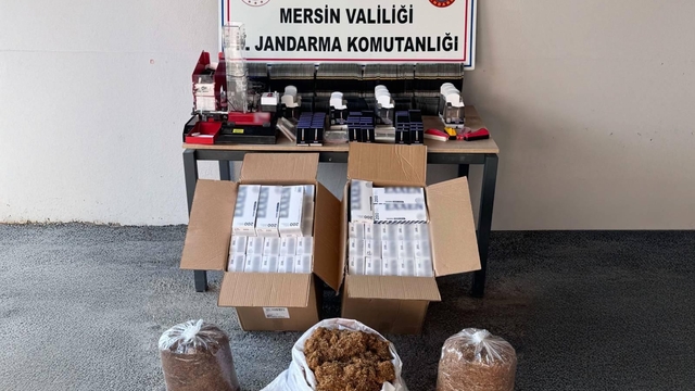 Mersin'de 19 bin 600 makaron ele geçirildi