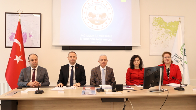 Kırklareli'nde Bağımlılıkla Mücadele İl Koordinasyon Kurulu Toplantısı yapıldı