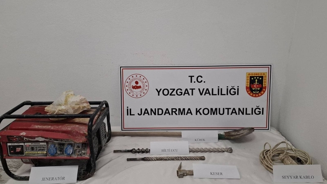 Yozgat'ta izinsiz kazı yapan 4 kişi suçüstü yakalandı