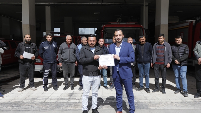 Nevşehir Belediyesi İtfaiye Müdürlüğünden ilçe belediyelerine eğitim