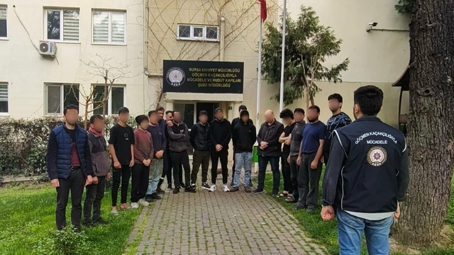 Bursa'da 19 yabancı uyrukluyu izinsiz çalıştıran 2 şüpheli yakalandı