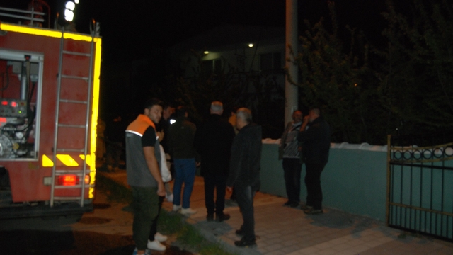 Bayramiç'te evde çıkan yangın söndürüldü