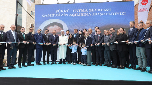 Diyanet İşleri Başkanı Erbaş, Denizli'de Şükrü-Fatma Zeybekci Camisi'nin açılışına katıldı: