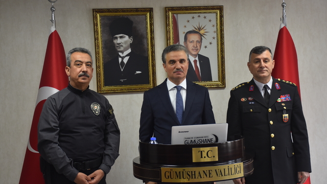 Gümüşhane'de güvenlik bilgilendirme toplantısı yapıldı