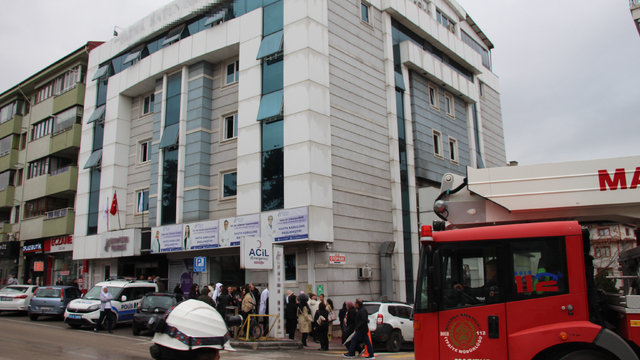 Özel hastanede jeneratördeki patlama yangına neden oldu