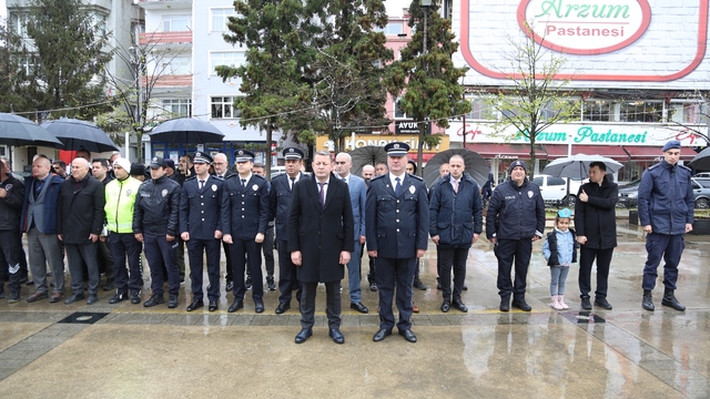 Giresun'un ilçelerinde Türk Polis Teşkilatı'nın 180. kuruluş yıl dönümü kutlandı