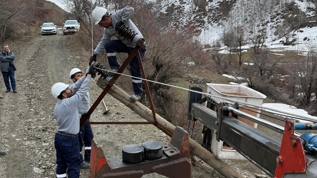 Van, Hakkari ve Muş'ta fırtına elektrik direklerini devirdi
