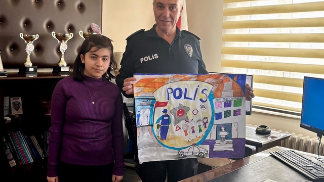 Şabanözü'nde özel eğitim öğrencileri İlçe Emniyet Müdürlüğü'nü ziyaret etti