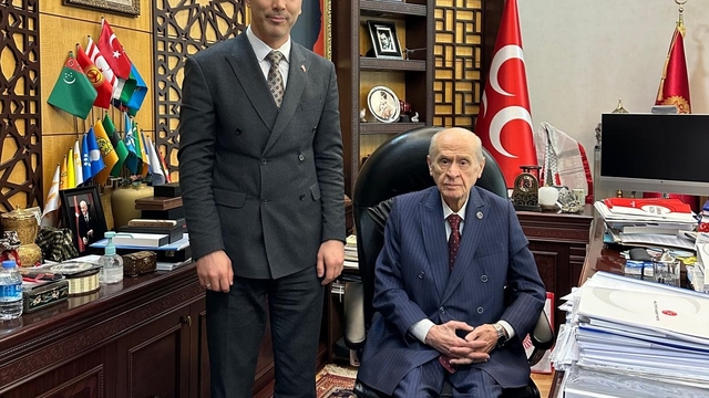 MHP Genel Başkanı Bahçeli, partisinin Siirt İl Başkanı Tükenmez'i kabul etti