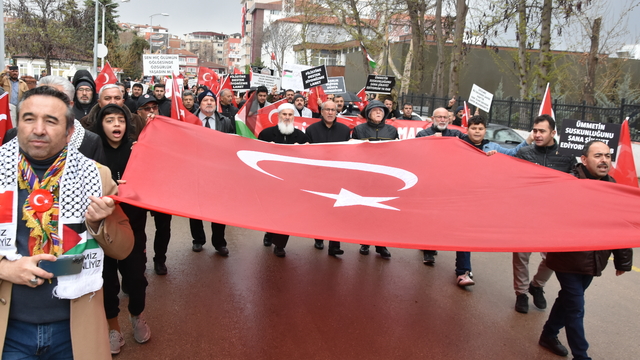 Kırıkkale'de Gazze'ye destek yürüyüşü düzenlendi