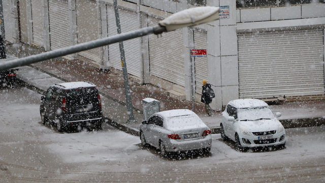 Van'da kar yağışı