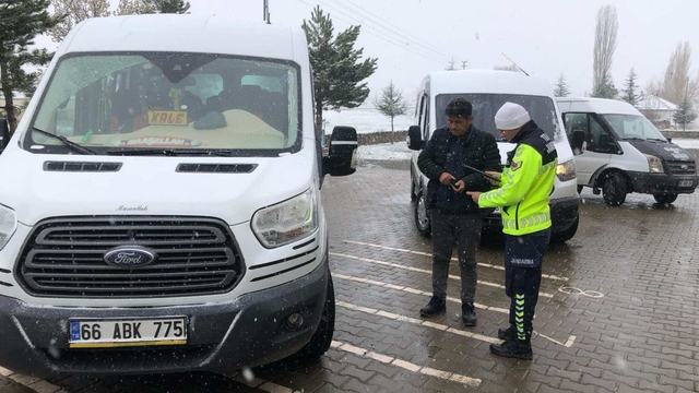 Yozgat'ta okul servisleri denetlendi