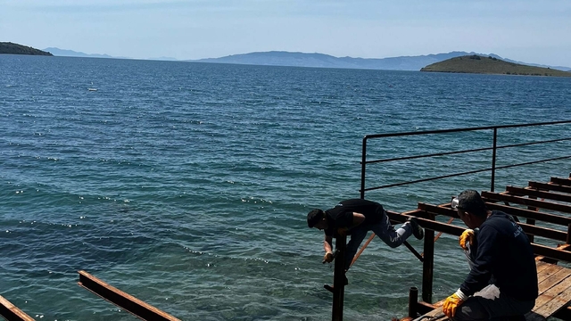 Bodrum'da sitenin kaçak iskelesi yıkıldı; 3 milyon TL ceza kesildi