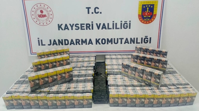 Kayseri'de kaçak sigara operasyonu