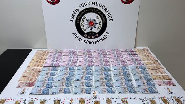 Erzincan'da iş yerinde kumar oynayan 13 kişiye 120 bin 211 lira ceza yazıldı