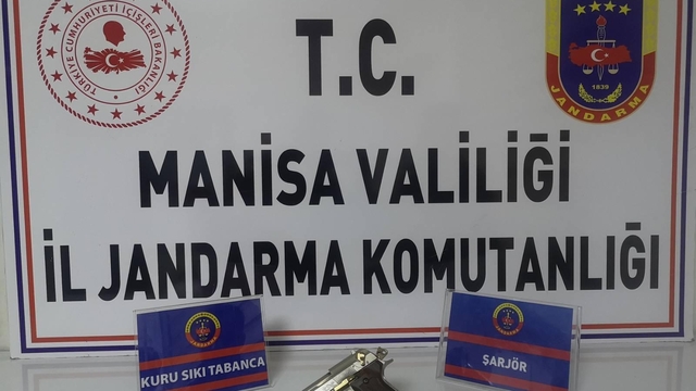 Salihli'de ruhsatsız tabancayla yakalanan kişiye para cezası