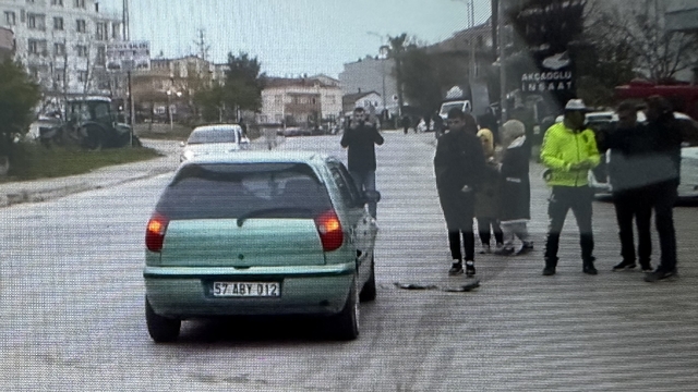 Gerze'de iki otomobilin çarpıştığı kazada 1 kişi yaralandı