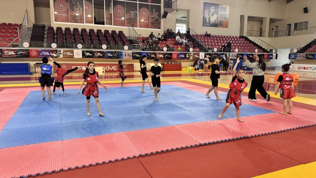 Kayseri'de Wushu Okullararası İl Şampiyonası yapıldı