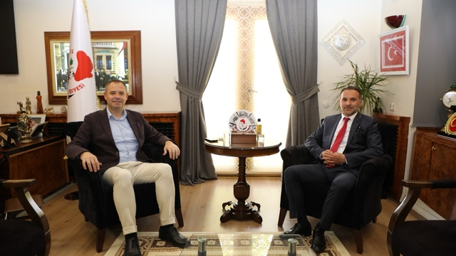 Edirne Kültür Varlıklarını Koruma Bölge Kurulu Müdürü Şamiloğlu'ndan Bulut'a ziyaret