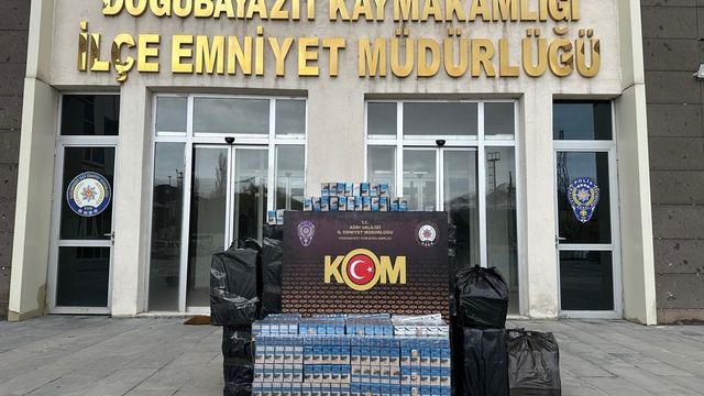 Ağrı'da 10 bin paket gümrük kaçağı sigara ele geçirildi
