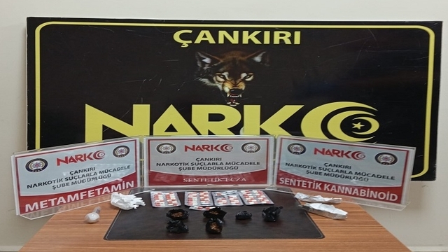 Çankırı'da düzenlenen uyuşturucu operasyonunda yakalanan 5 zanlı tutuklandı