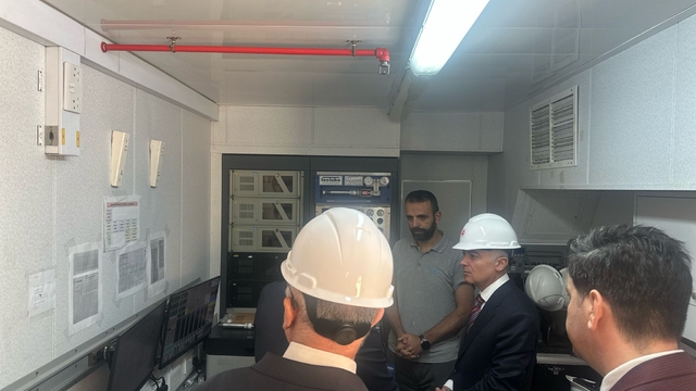 Kırklareli Valisi Turan, Misinli Mezardere-1 sondaj kulesinde incelemede bulundu