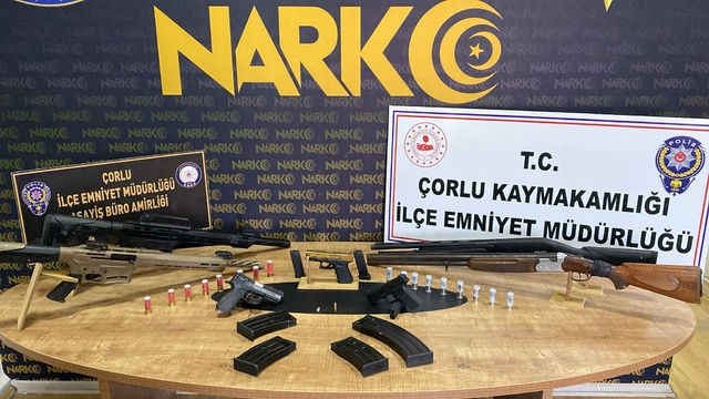 Tekirdağ'da düzenlenen operasyonda 10 şüpheli yakalandı
