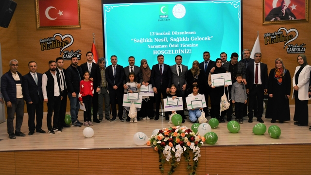 Şanlıurfa'da "Sağlıklı Nesil Sağlıklı Gelecek" yarışmasının ödül türeni düzenlendi