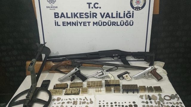 Erdek'te tarihi eser operasyonunda 1 şüpheli yakalandı