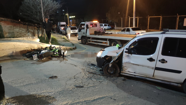 Kırıkkale'de hafif ticari araç ile çarpışan motosikletin sürücüsü öldü