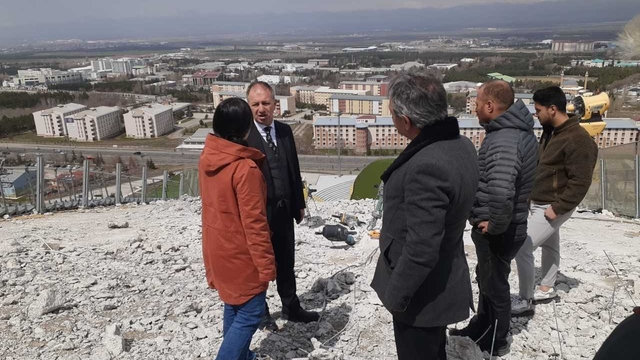 Erzurum'daki kayakla atlama kulelerinde bakım ve onarım çalışmaları başladı