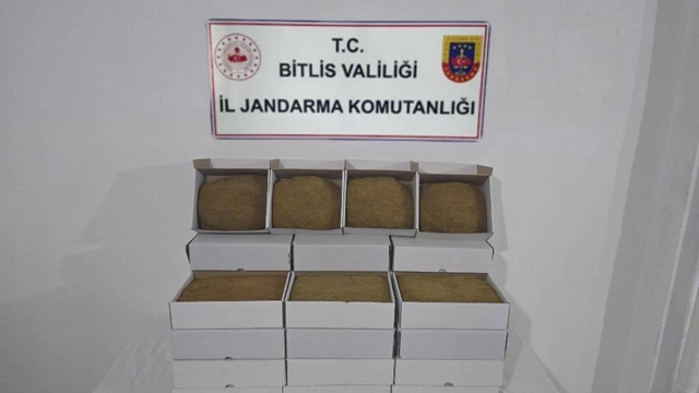 Bitlis'te 35 kilogram tütün ele geçirildi